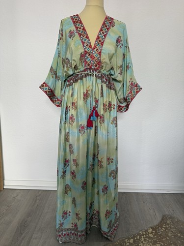 Vintage seide maxikleid - vintage,