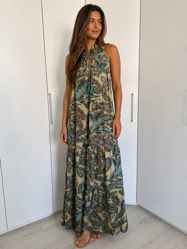 Neu indra boho kleid seide - *indra*,