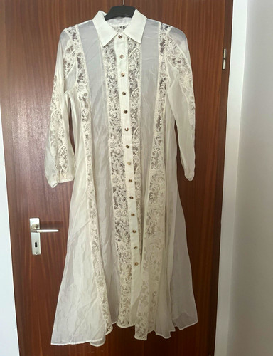 Weißes seiden maxikleid - seiden-maxikleid, m