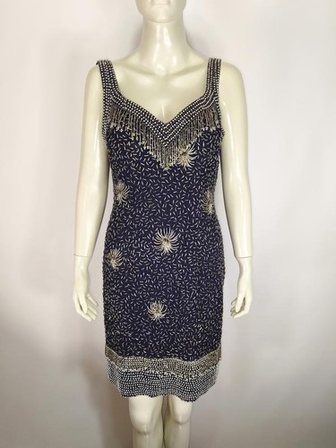 Women vintage dress silver - vintage,