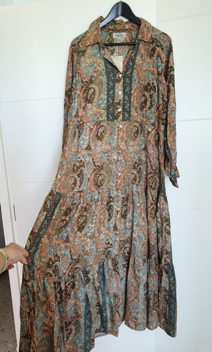 Kleid maxikleid paisley seide - paisley,