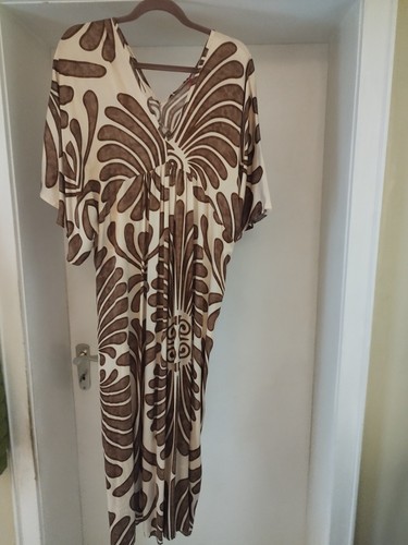 Maxikleid kaftan viscose seide - maxikleid,