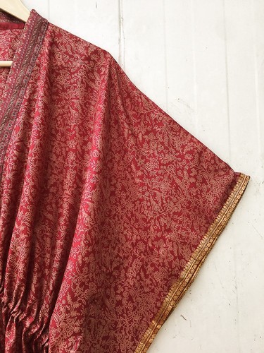 Rotes langes maxikleid kaftan - rotes,