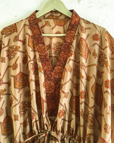 Reine seide kaftan beige - reine,