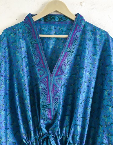 Langes maxikleid kaftan aus - maxikleid,