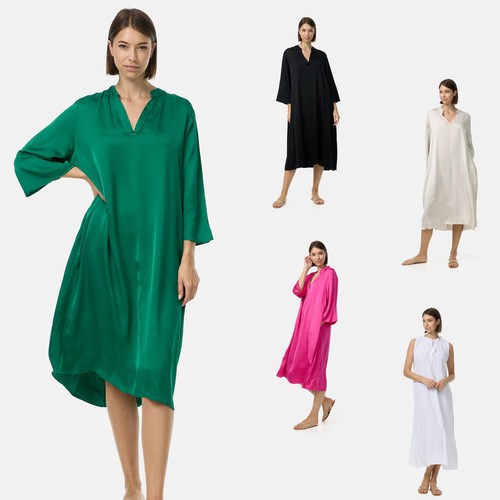 Maxikleid edles seiden - seiden, kleid
