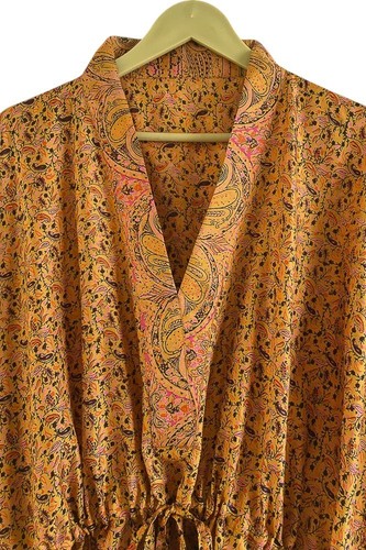 Gelbes langes maxikleid kaftan - gelbes,