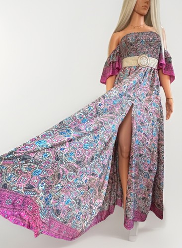 Boho maxi kleid seide - boho, #