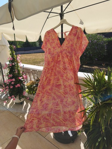 Kleid seidenkleid orange - kleid,