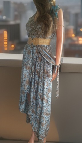 Bohemian maxi kleid 80 - -,